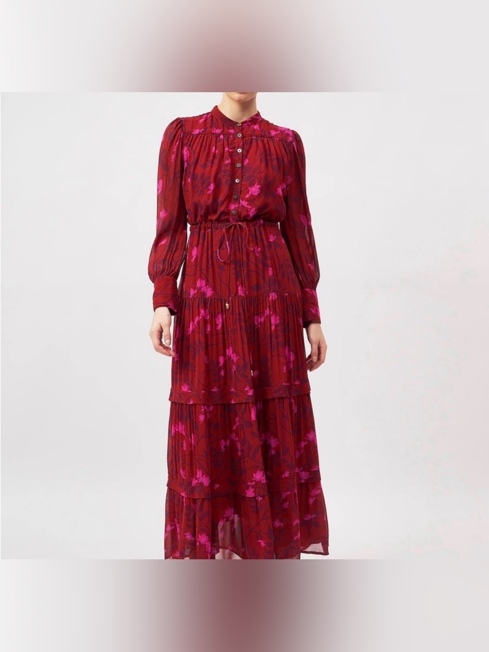 Beyond by Vera Sissi Majorelle Rust Fall Dress - Picture 3 of 8
